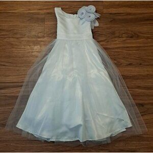 NEW Cinderella Couture Dress White Rosettes W Bow Wedding Flower Toddler 2